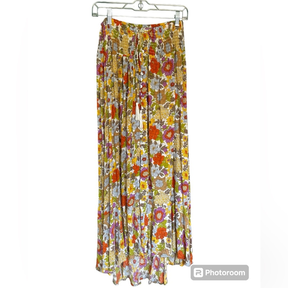 Boho Cottagecore Peasant Maxi Skirt